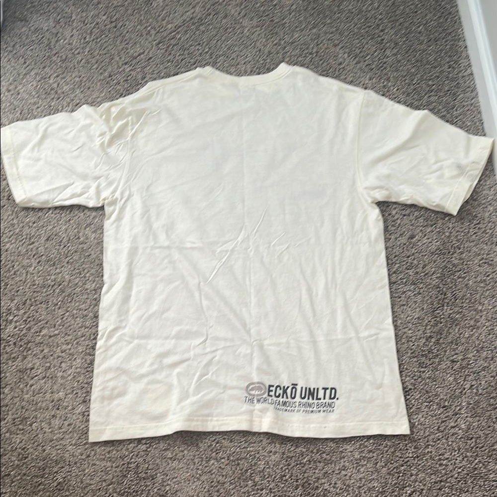 Ecko Unlimited Cream Graphic Short Sleeve Tee - Picture 5 of 7